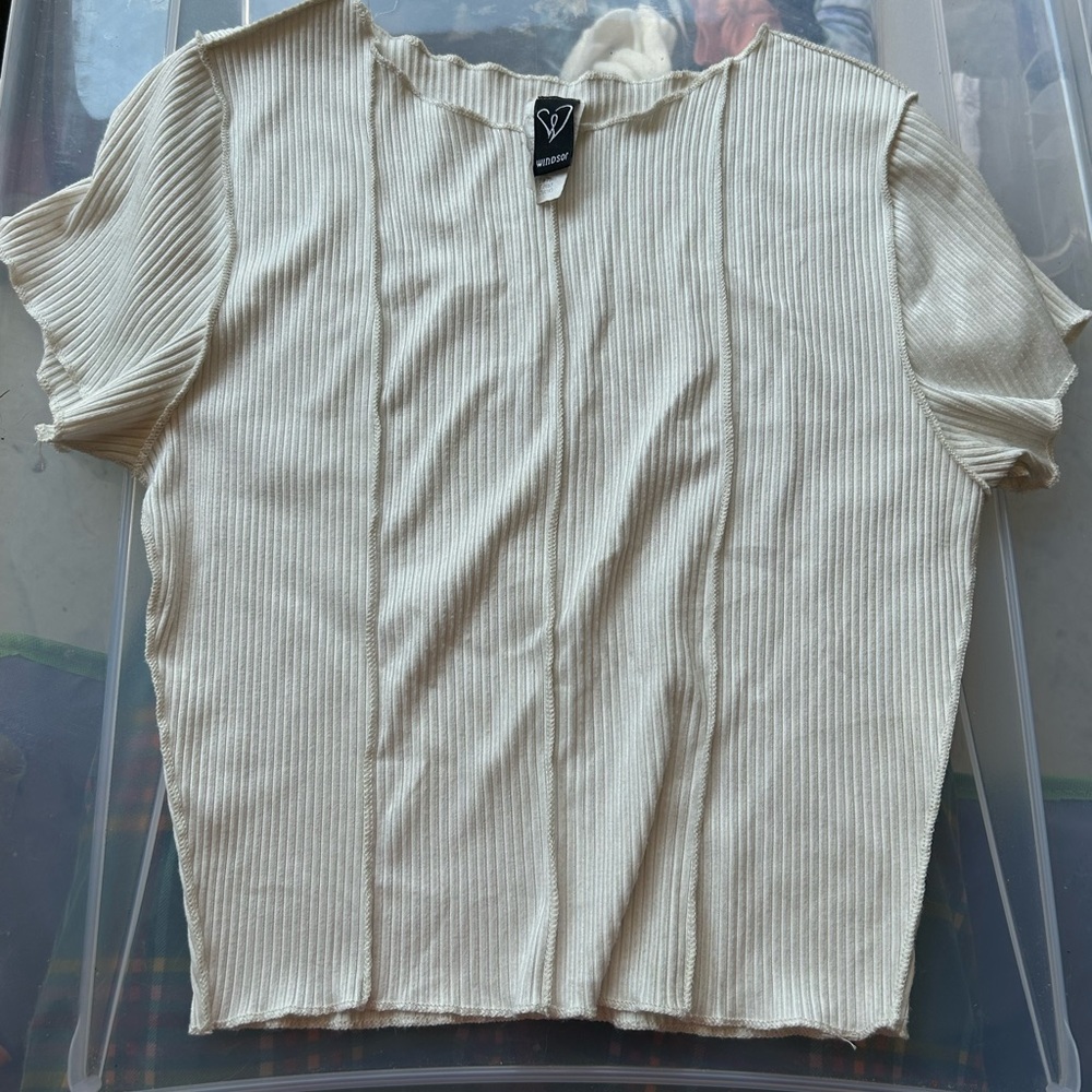 Windsor reverse seam top